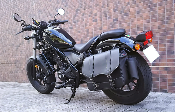 kemimoto レブル250 サイドバッグサポート レブル バイク用 サイドバックサポート サドルバッグサポート レブル250 500専用（2020 2021 2022） 右側 高強度 ブラック
