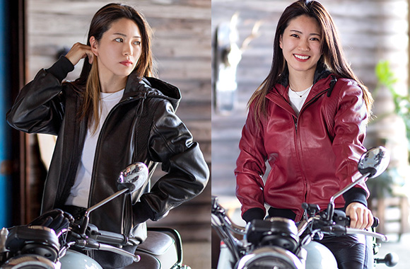 DEGNER girls レザージャケット シングルライダース (M) バイク女子向け シングルライダースジャケットがデグナーから