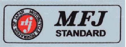 旧MFJマーク:丸いエンブレムとMFJ STANDARDの表示